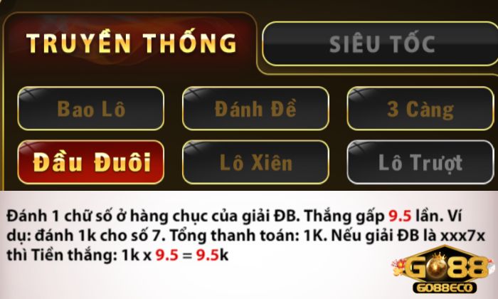 Go88 hỗ trợ người chơi cược đầu đuôi